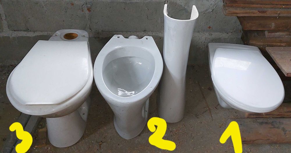 Sedes, klozet, miska ustępowa stojąca