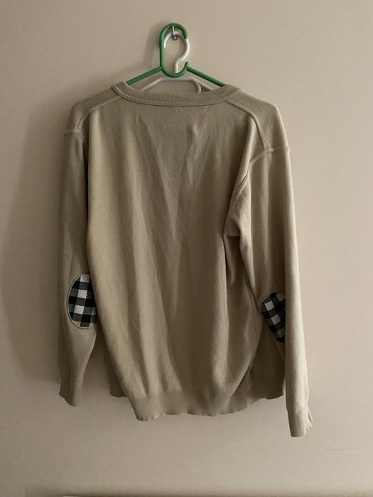 Burberry sweter nude kardigan M L 38 40 beżowy