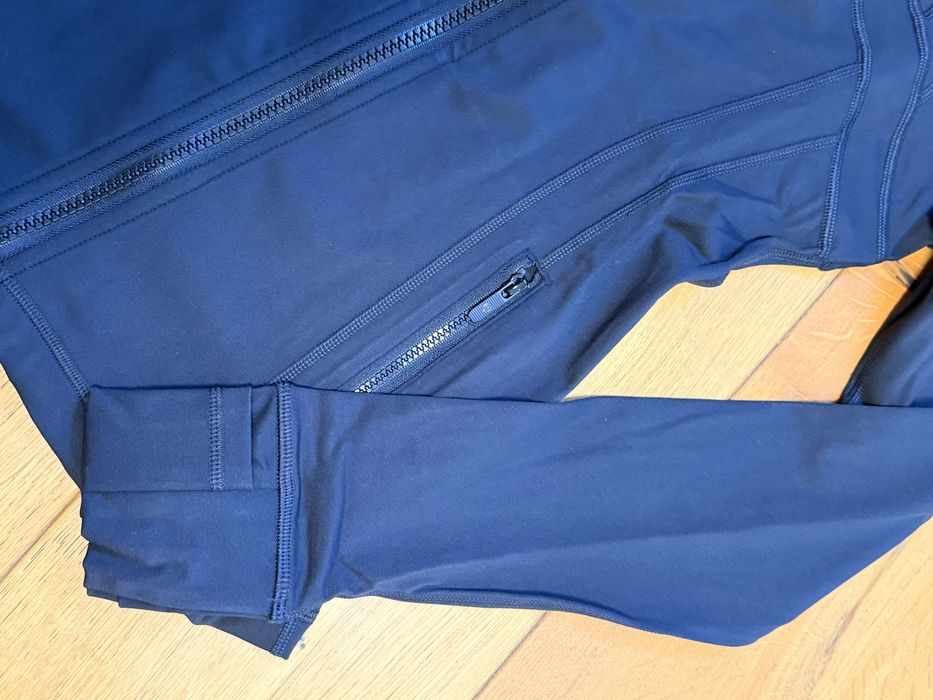 Komplet sportowy czarny bluza kurtka spodenki biker lululemon