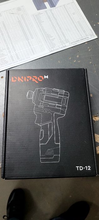 Акумуляторний ударний гвинтоверт Dnipro-M TD-12