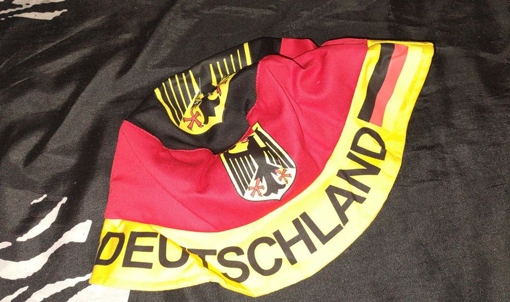 Deutschland orginał kapelusz czapka z godłem i flagą bawełna!