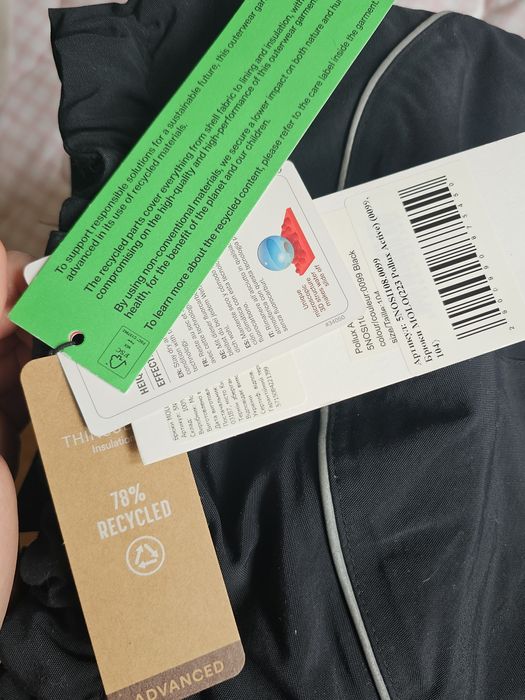 Штани термо зимові Molo Pollux 98-104 чорні напівкомбінезон