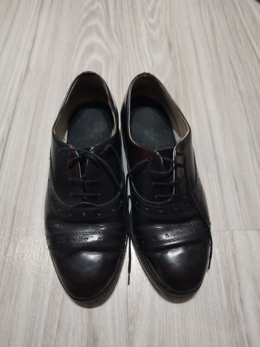 Buty do garnituru skórzane