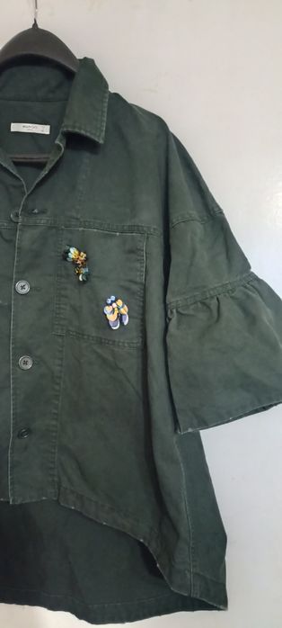 Джинсовий жіночий піджак Zara