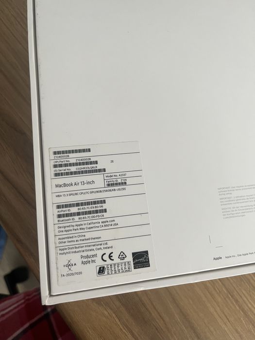 MacBook Air 13 M1 256 gb 2020