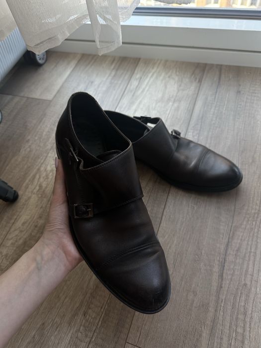 Шкіряні чоловічі туфлі 30 см