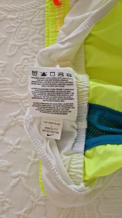 Calções Nike, Dri-Fit tamanho L, amarelo e verde