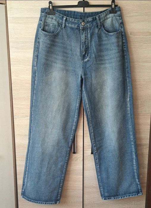 Szerokie spodnie jeansowe XL