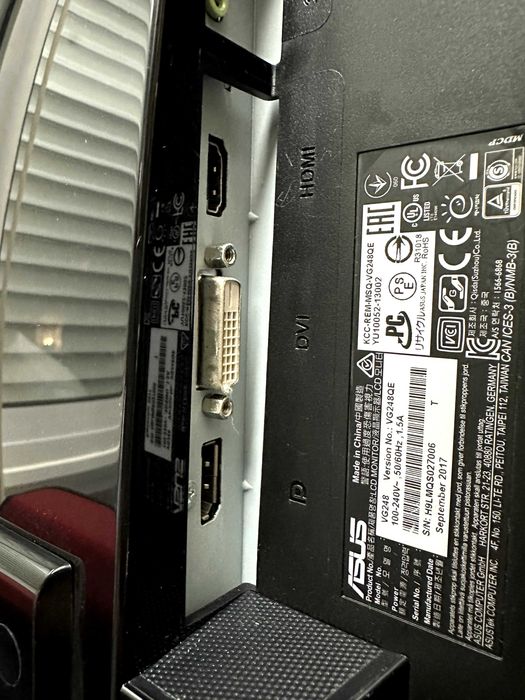 Monitor Gaming ASUS VG248QE – 24” | 144Hz | 1ms