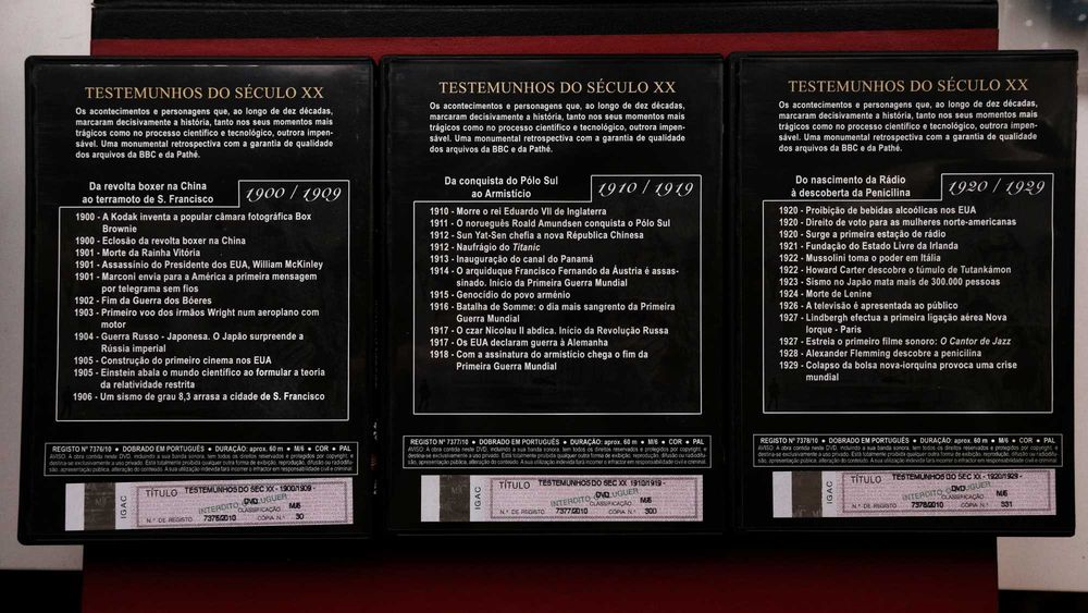 Testemunhos do século XX - 10 dvd