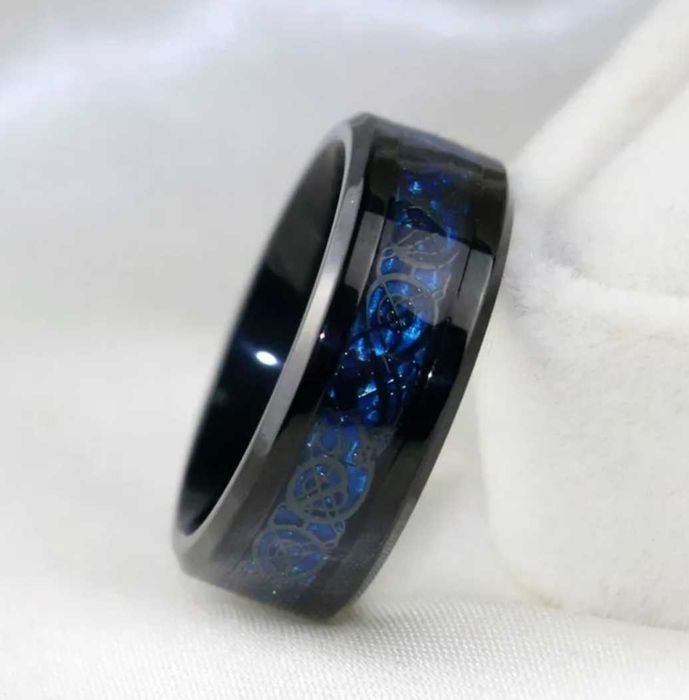 Чёрное кольцо из нержавеющей стали 6/7/9/10/11/12/13 размер