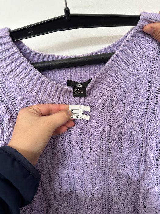 Camisola Lilás H&M M NOVA - Super Preço