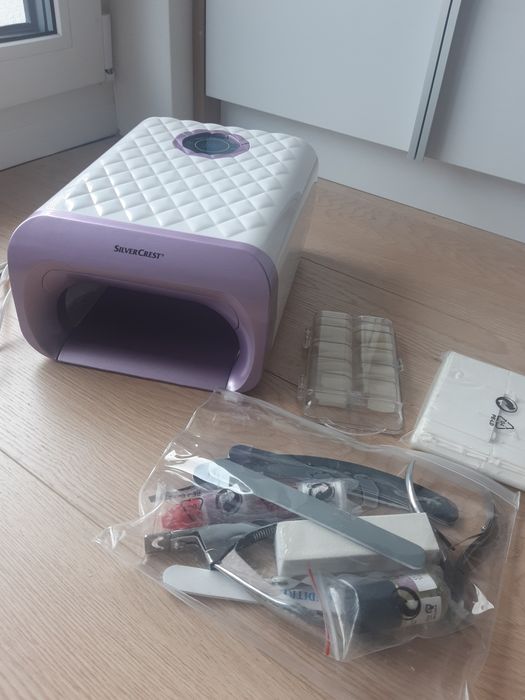 58 Lakierów + Lampa UV/LED + akcesoria, Zestaw do Paznokci Hybrydowych