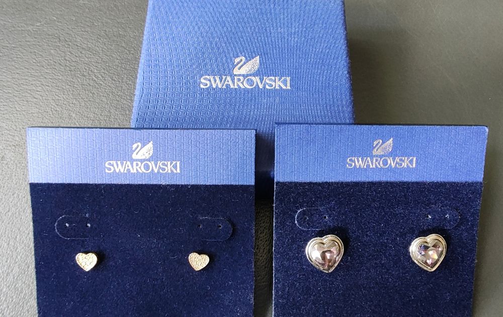2 pary kolczyków Swarovski