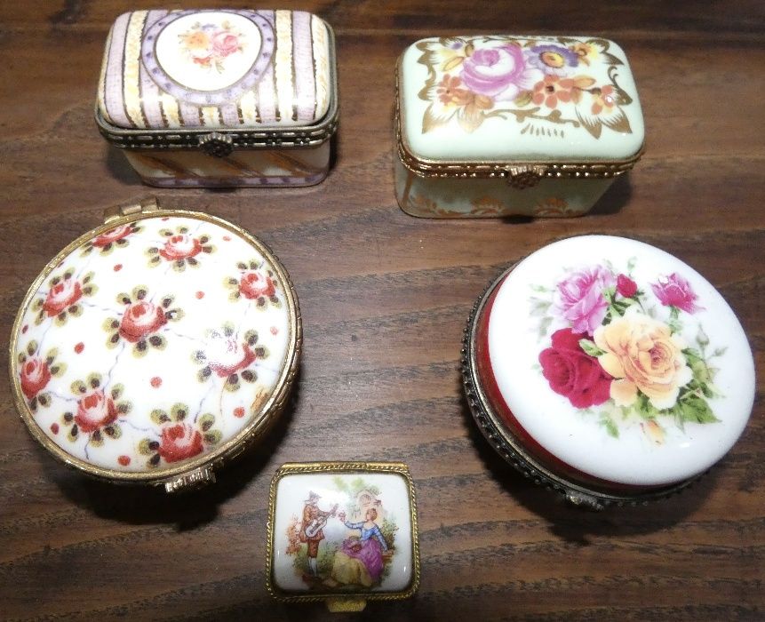 Caixinhas de porcelana fina