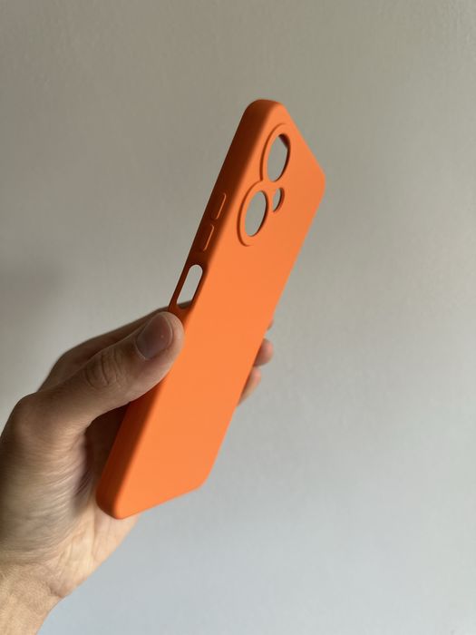 Etui Plecki pomarańczowe + SZKŁO hartowane do XIAOMI REDMI 13C 5G