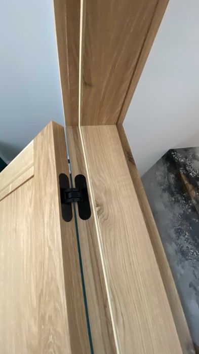 Drzwi drewniane bezprzylgowe dębowe pełne - transport + montaż b