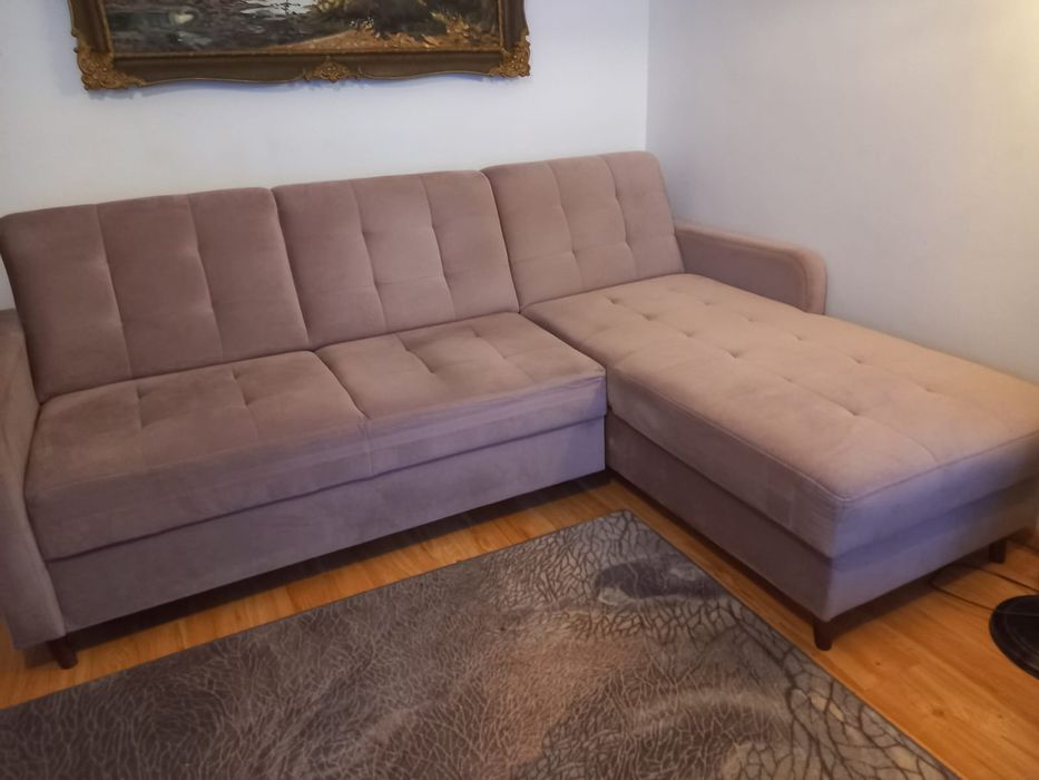 Sprzedam narożnik wypoczynek z funkcją spania + fotel – bardzo dobry s