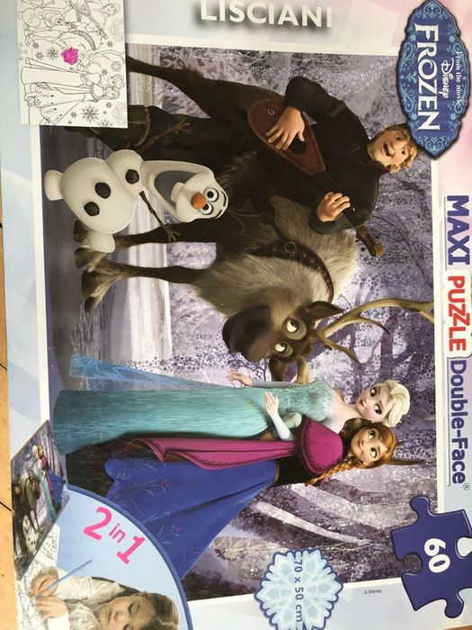 Puzzle Kraina Lodu Zestaw