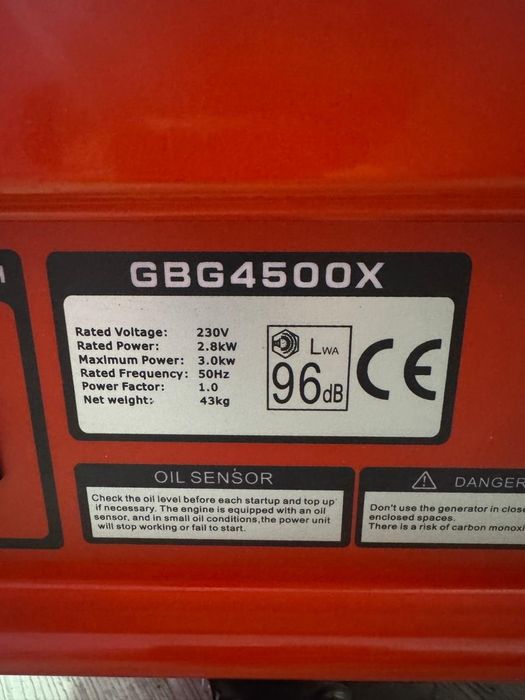 Генератор  .GBG  4500 X