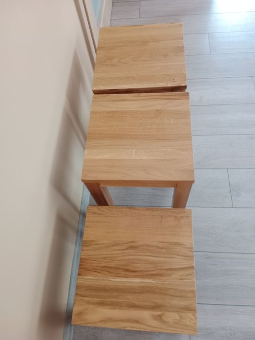 Taboret  dębowy ( nowy)