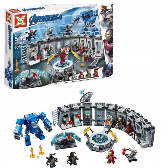 Klocki avengers iron man zbroje 608 el.