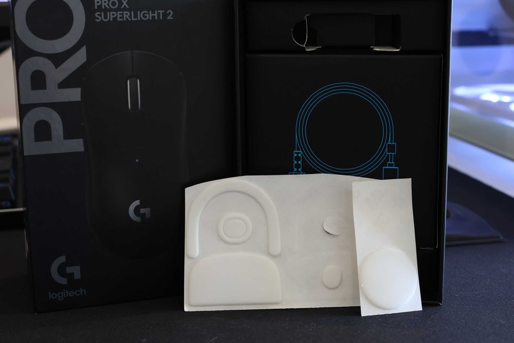 Logitech G Pro X Superlight 2 Wireless (Preto) + Skates Novos + Garantia 11/26