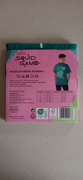 Koszulka Z Nadrukiem Squid Game Memy Prezent
