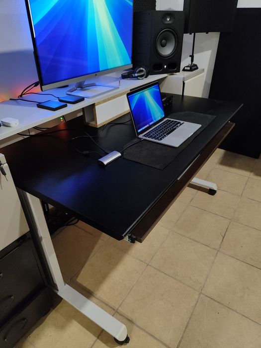 Secretária Escritório com Prateleira e Movível