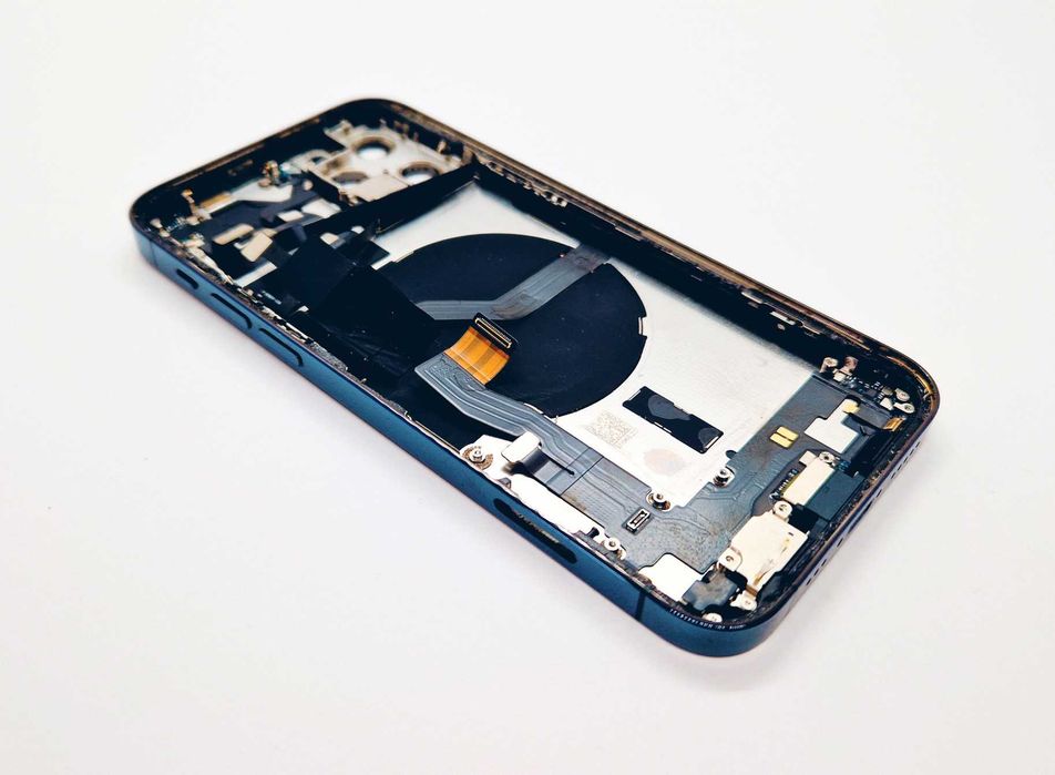 Korpus Obudowa Tylnia iPhone 12 Pro Navy Blue Oryg. Zbita Szybka