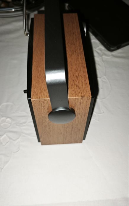 Sharp DR-P350 Radio Portátil Digital Preto, Madeira