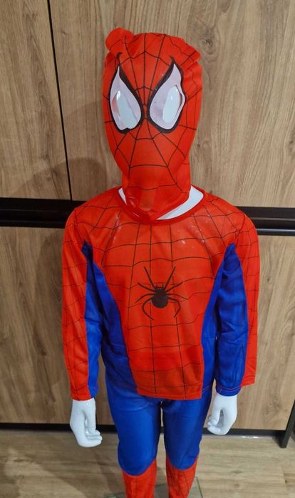 Strój Karnawałowy nowy Przebranie Spiderman 120-130