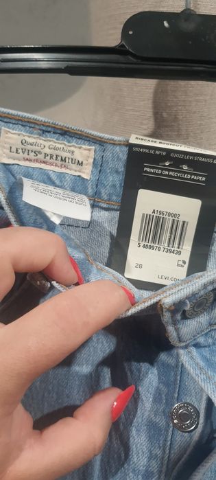 Levi's ribcage bootcut cropped 28 ok xs/s