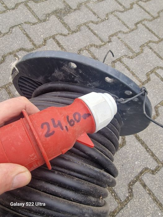 25m Kabel przedłużacz siłowy gumowy 32A 5x6mm