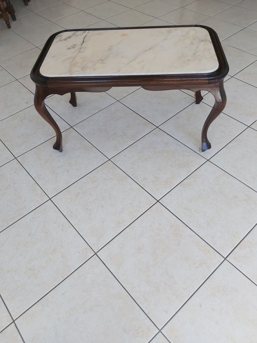 Mesa centro antiga pedra mármore64585177131649121