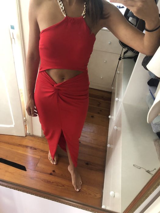 Vestido encarnado tamanho XS / S