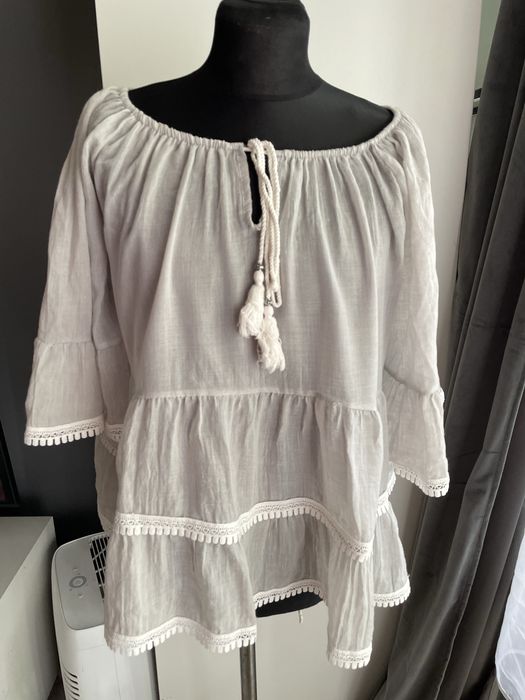 Bluzka koszula falbanki boho