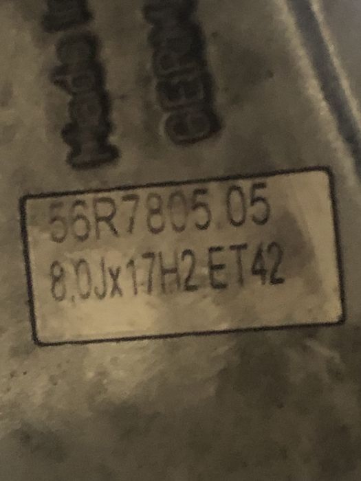 Продам диски з ризиною R 17