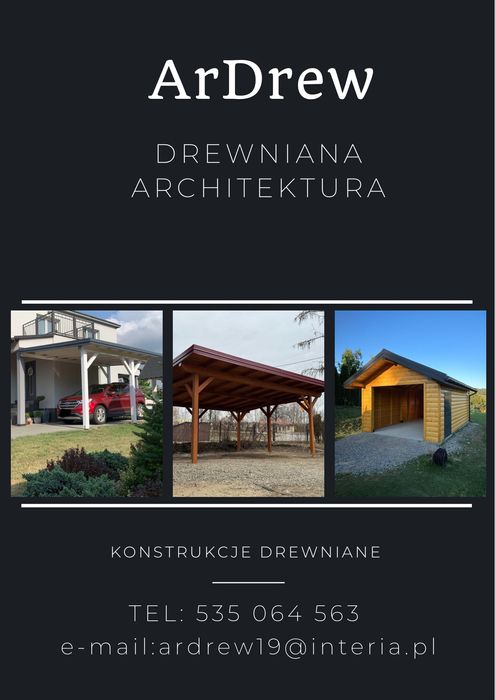 Carport. Wiata samochodowa. Zadaszenie