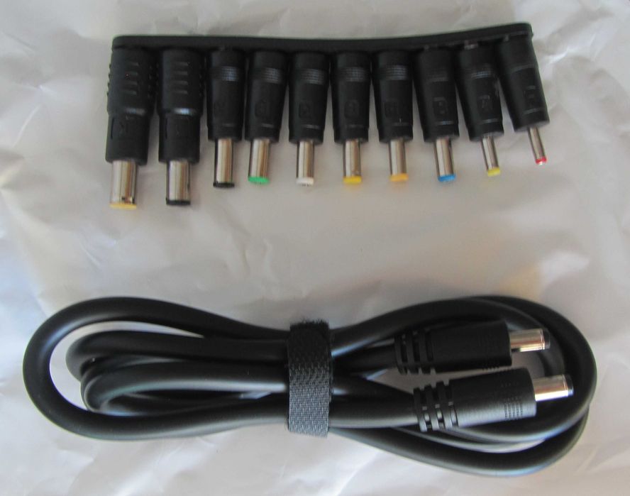 Кабель питания 5,5мм X 2,1мм, длинна 1 м. (+ переходники 10 шт.)