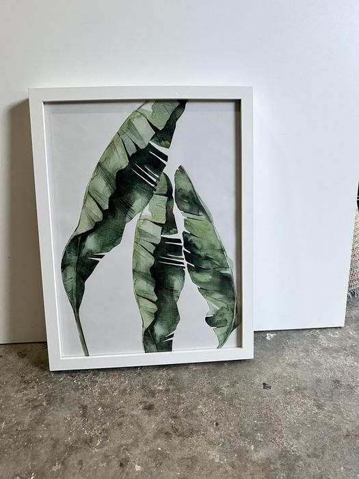 White frame with plant image431393182770145282