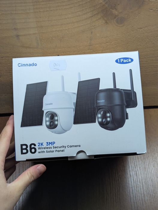 Камера відеоспостереження Cinnado B6 2K 3MP з сонячною панеллю