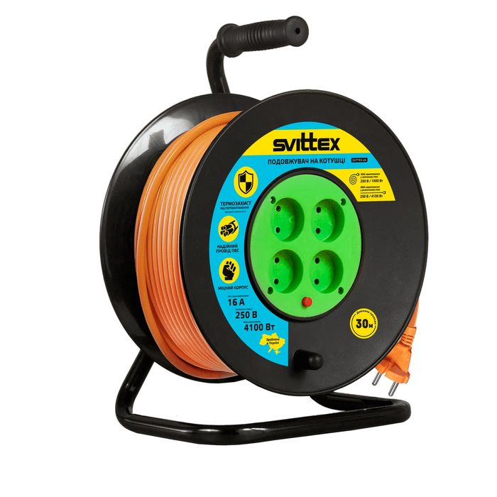 Подовжувач на котушці Svittex