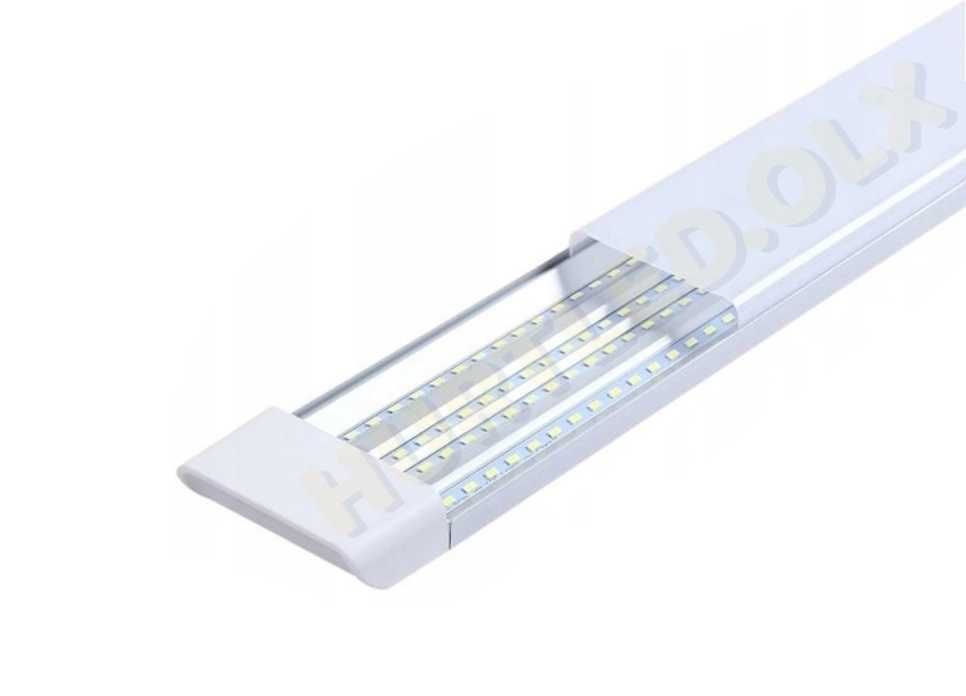 Mocna wytrzymała lampa LED 95W Panel natynk 120cm mat transparent 230V