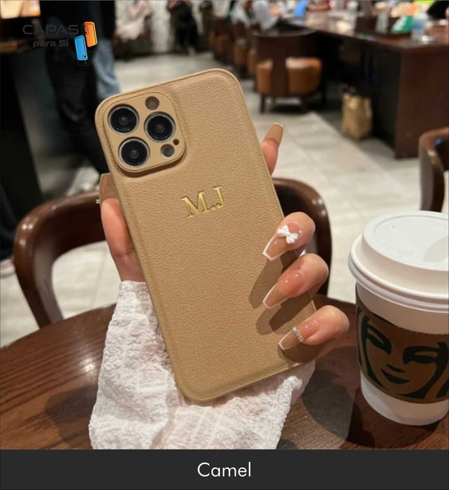 Capa IPhone em couro personalizada -- PORTES INCLUIDOS