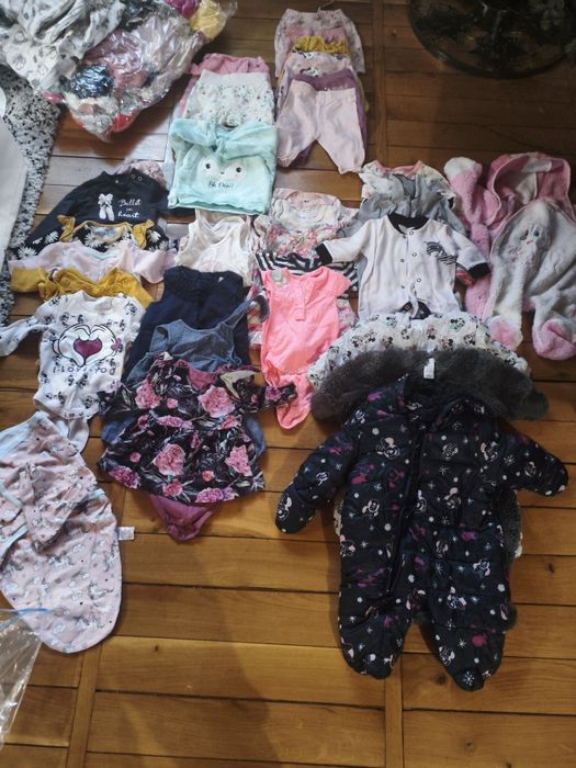 Paczka ubrań r.56-62 dla dziewczynki