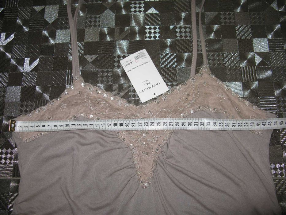 Нежная вискозная майка топ для беременных Dorothy Perkins UK14