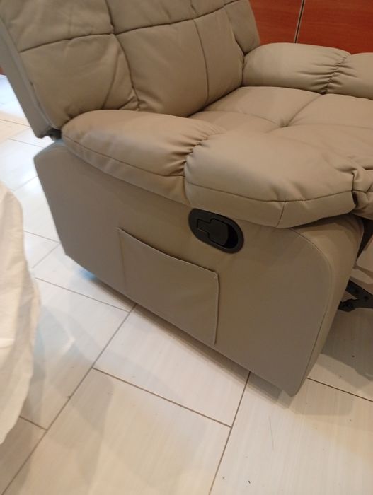 Fotel Do Masażu Telewizyjny Rozkładany  Imitacja skóry