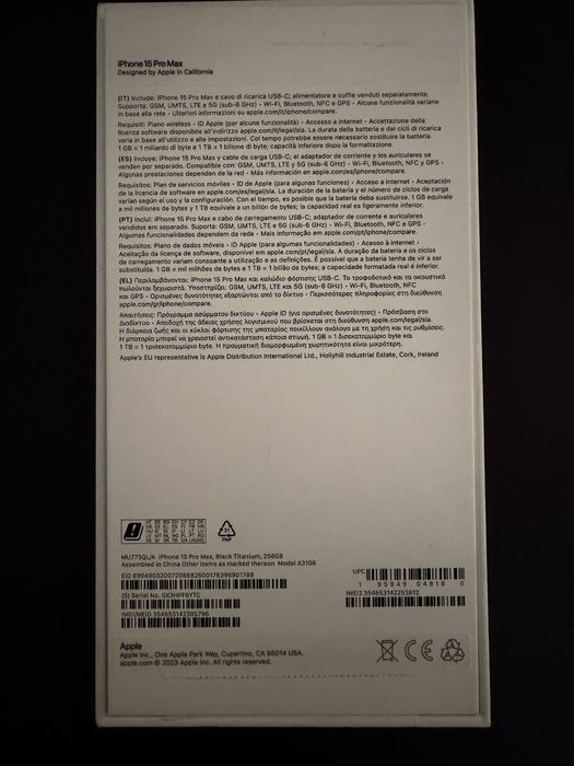 iPhone 15 Pro Max 256gb