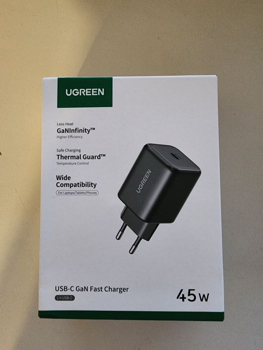 Супершвидка зарядка Ugreen 45W USB-C GaN SFC 2.0